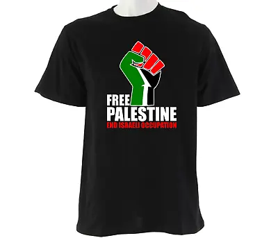 Buy Free Palestine T-Shirt Gaza Freedom Help End Israeli Occupation Unisex Tee Top • 6.99£
