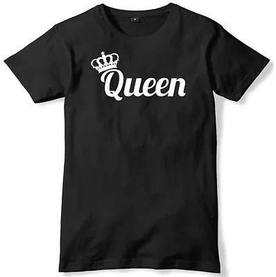 Buy Queen And Crown Mens Funny Unisex T-Shirt • 11.99£