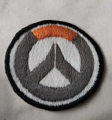 Buy 6cm Circle Custom Unofficial White Overwatch Logo Embroidered Sew On Patch. • 3.50£