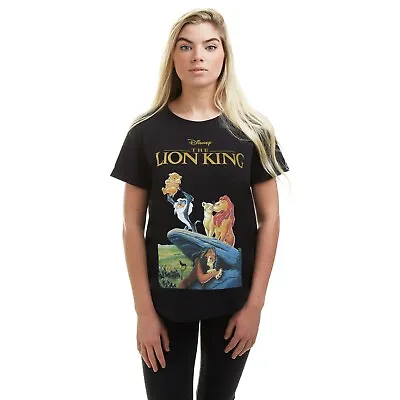 Buy Official Disney Ladies The Lion King VHS Cover T-shirt Black S-XL • 13.99£