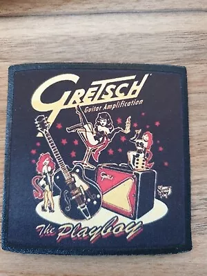 Buy Gretsch Guitars The Playboy  Band Music Battle Jacket Sew Iron On Patch • 5.99£