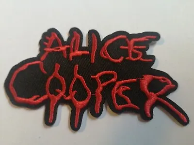 Buy Alice Cooper MUSIC BAND LOGO EMBROIDERED APPLIQUE IRON / SEW ON PATCHES • 2.99£