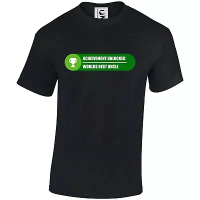 Buy Worlds Best Uncle Funny Gamer Gaming T-shirt Achieve Unlocked Adult Teen & Kids • 9.99£