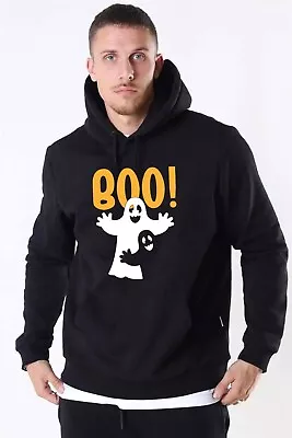 Buy Boo Funny Scary Halloween Hoodie Hoody Hood Horror Joke Unisex Gift Ghost Top • 19.99£