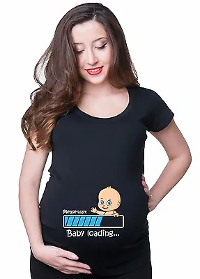 Buy Pregnancy T-shirt Baby Loading Tee Shirt Baby Announcement MaternityT-shirt • 20.83£