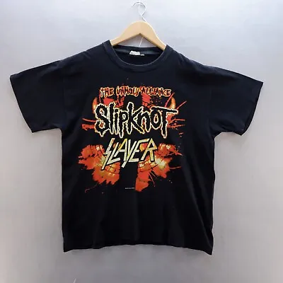Buy Slipknot X Slayer T Shirt Large The Unholy Alliance 2004 Double Side Band Music* • 29.23£