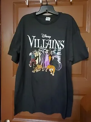 Buy Disney Villains T-Shirt Size XL Black NWT • 11.57£