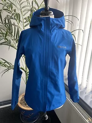Buy Marmot Blue Goretex Jacket Rain Coat Windbreaker Size S/P 40” U.K. 12/14/16 VGC • 36£