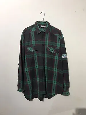 Buy Mens Adidas Mountain Official Guide Checkered Shirt Size Large Vintage Rare 90s • 14.99£