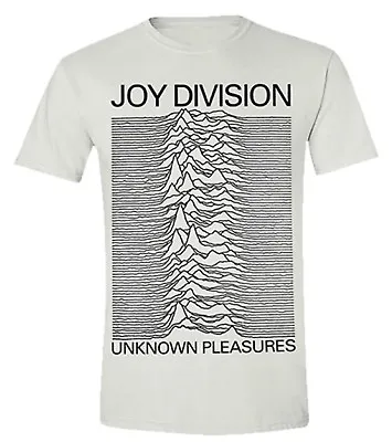 Buy Joy Division 'Unknown Pleasures' White T Shirt - NEW • 16.99£