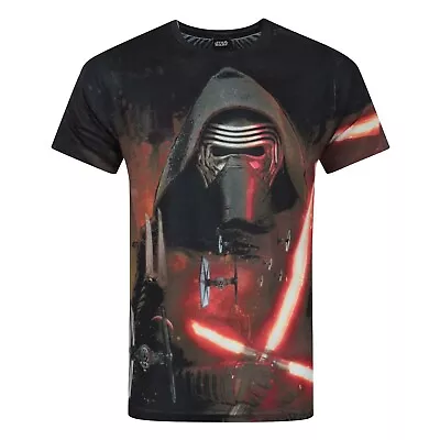 Buy Star Wars: The Force Awakens Mens Kylo Ren Lightsaber T-Shirt NS5504 • 17.23£