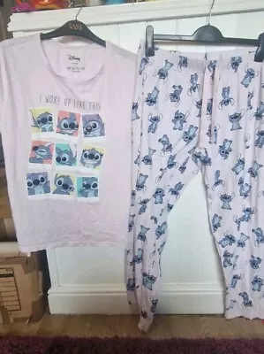 Buy Ladies Lilo And Stitch Pyjamas Size 14/16 • 0.99£