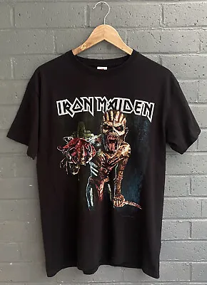 Buy Iron Maiden The Book Of Souls European Tour 2016 T-shirt Black Size Medium M • 22.98£