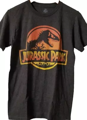 Buy Jurassic Park-Short Sleeve T-Shirt-Size S - Movie Memorabilia-Grayish/Black • 7.55£