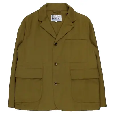 Buy Garbstore Khaki Wool Mix Twill Jacket • 112.50£