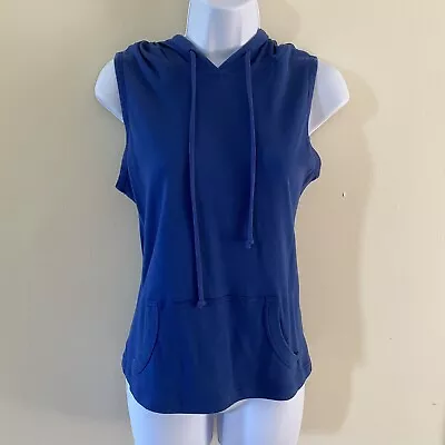 Buy Self Esteem Sleeveless Blue Hoodie Size Large L  (Runs Small, See Measurements) • 19.29£