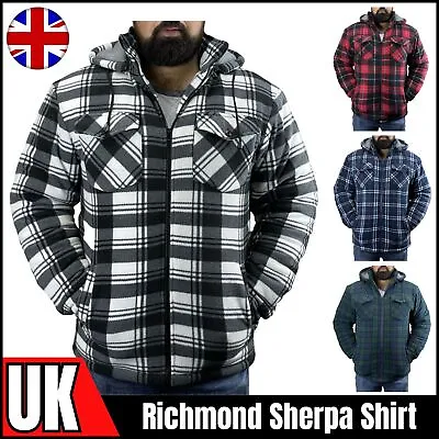 Buy Mens Game Richmond Hoodie Sherpa Fur Lined Lumber Jack Safety Workwear Jacket UK • 7.85£