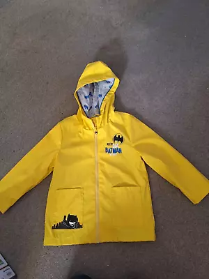 Buy Tesco F&F Batman Boys Rain Coat. Excellent Condition 5-6 Years • 10£