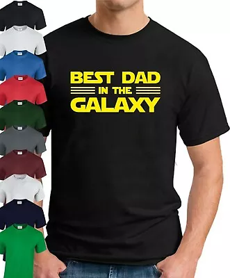 Buy BEST DAD IN THE GALAXY T-SHIRT > Funny Slogan Novelty Mens Geeky Gift Father  • 9.49£
