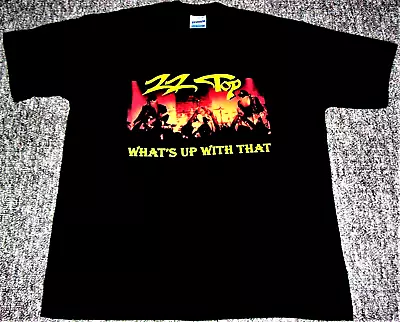 Buy Zz Top Rare U.k. Record Company Promo T-shirt “what’s Up With That” Single 1996 • 25£