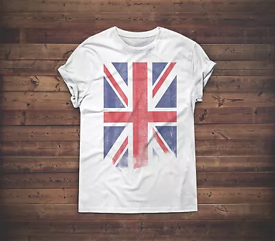 Buy Union Jack Flag T-shirt United Kingdom Souvenir Great Britain London Unisex Gift • 21.48£