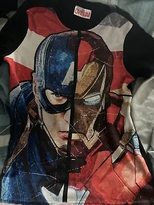 Buy Marvel T Shirt Civil War Captain America • 9.99£