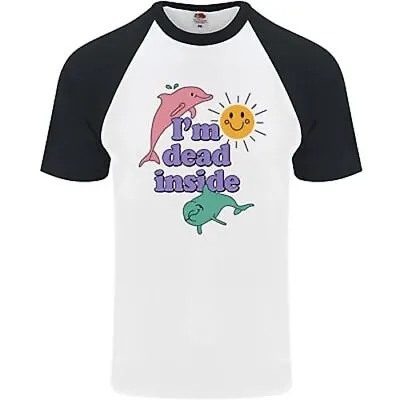 Buy I'm Dead Inside Dolphins Sunrise Mens S/S Baseball T-Shirt • 11.99£