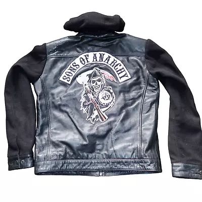 Buy Sons Of Anarchy Signed Jacket Leather Biker Chibs Tig Bobby Happy • 199.99£