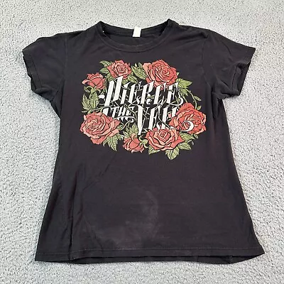 Buy Pierce The Veil Shirt Women XL Black Band Tee Rose Concert Tour Tee • 16.41£