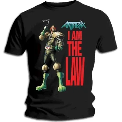 Buy Anthrax I Am The Law Judge Dredd Shirt S M L XL XXL Heavy Metal Official T-shirt • 25.29£