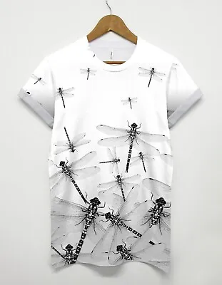 Buy Dragonfly All Over T Shirt Insect Indie Baggy Shop Hipster Abstract Art Dope • 16£