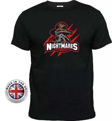 Buy Nightmare On Elm Street T Shirt Hockey Style Black T-Shirt Unisex+Ladies Fitted • 24.99£