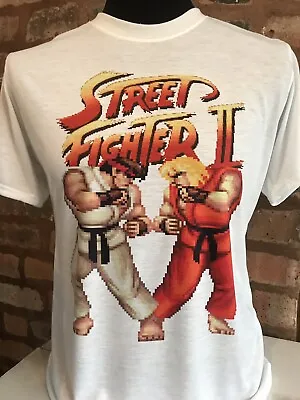Buy Street Fighter 2 Ryu Ken T-shirt - Mens & Women Sizes S-XXL Retro Gaming 90s M L • 15.99£
