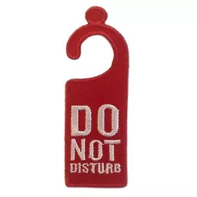 Buy Do Not Disturb Badge Iron On Sew On Embroidered Patch • 2.51£