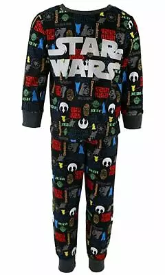 Buy  Official  Boys Star Wars Pyjamas  Warm Micro Fleece Pyjamas Star Wars Disney • 6.50£