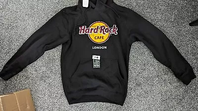 Buy HARD ROCK CAFE Printed Black Sweatshirt Hoody - London - Size Medium  • 54.99£