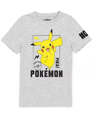 Buy Pokemon Grey Short Sleeved T-Shirt (Boys) • 10.99£