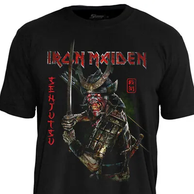 Buy Official Licensed T-Shirt Iron Maiden Senjutsu Album Stamp Rockwear (front/back) • 39.69£