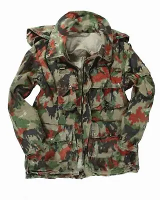 Buy Swiss Alpenflage Army Surplus Camouflage M70 Heavy Cotton Jacket Coat  • 24.99£