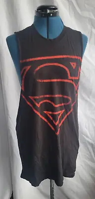 Buy Superman T-Shirt Dress Large - Sleeveless Logo DC • 15£
