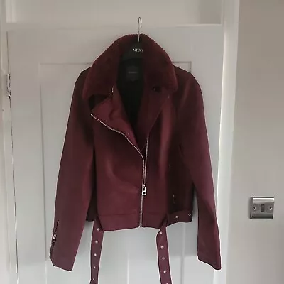 Buy Next Ladies Leather Look Jacket Size 16 • 20£