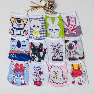 Buy Small Dog T-Shirt Vest Pet Puppy Cat Summer Clothes Mesh Coat Outfit Costume • 4.74£