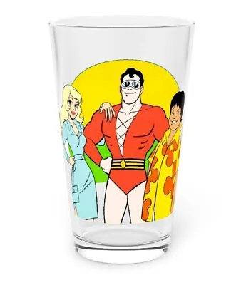 Buy Plastic Man Pint Glass, 16oz - Ruby Spears 1979 - Comedy/Adventure Show Cartoon • 21.73£