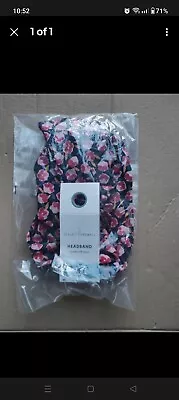 Buy SEASALT True Artist Floral Headband Bloom Collage Maritime Primula Linen Cotton • 7.50£