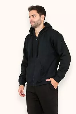 Buy Mens Hoodie Fleece Zip Up Sweatshirt Hooded Zipper Sports Jumper Top S-5XL • 9.99£