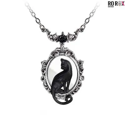 Buy Feline Felicity Necklace Alchemy England Mirror Cat Gothic Alternative Jewellery • 24.64£