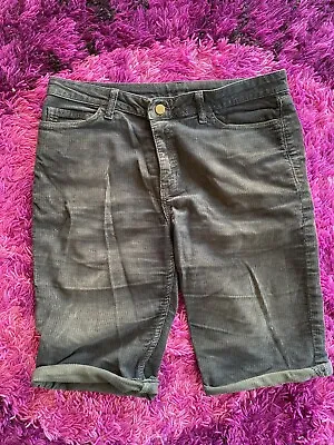 Buy American Apparel Black Corduroy Jean Shorts W32 Indie • 10£