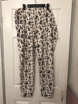 Buy TU Womens Disney 101 Dalmatian Bow Print Pyjama Pants Trousers Size 22 • 5£