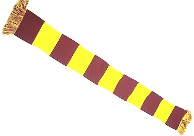 Buy Harry Potters Scarf Colours Bar Scarf Cramberry & Gold  • 8.99£