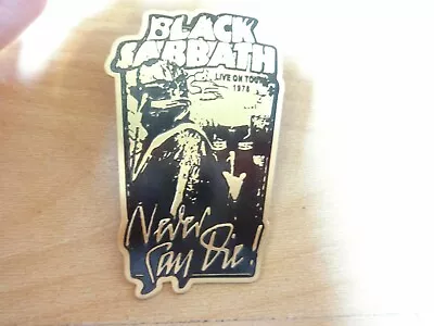 Buy Black Sabbath Badge Pin Metal Messing Hard Rock Ozzy Osbourne Battle Jacket 666 • 17.19£